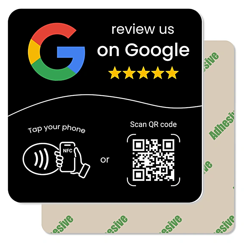 Black review plaque